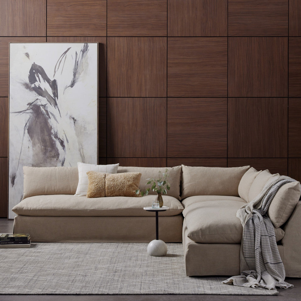 Langham 5pc Sectional-Napa Sandstone