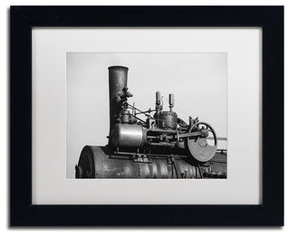 Jason Shaffer 'Steam Engine' Matted Framed Art, Black Frame, White Mat, 14x11