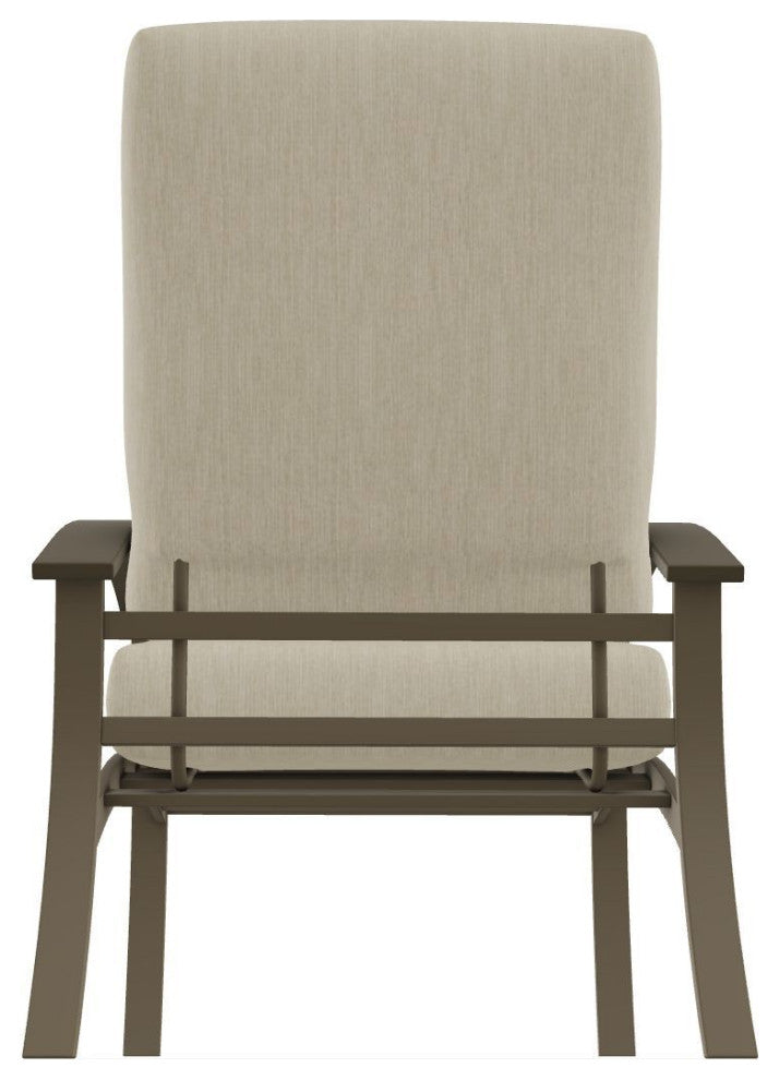 Belle Isle Cushion Deep Seating Outdoor Armchair, Huskie/Beachwood