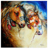 Marcia Baldwin 'Warrior Spirits 2' Canvas Art, 35"x35"