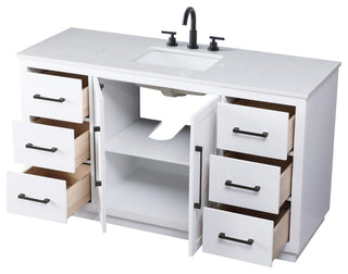 Home Living 60" Single Bathroom Vanity, White