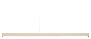 Una LED 66" Linear Pendant, White Washed Oak, Uplight/Downlight, 4000K, Dimmable