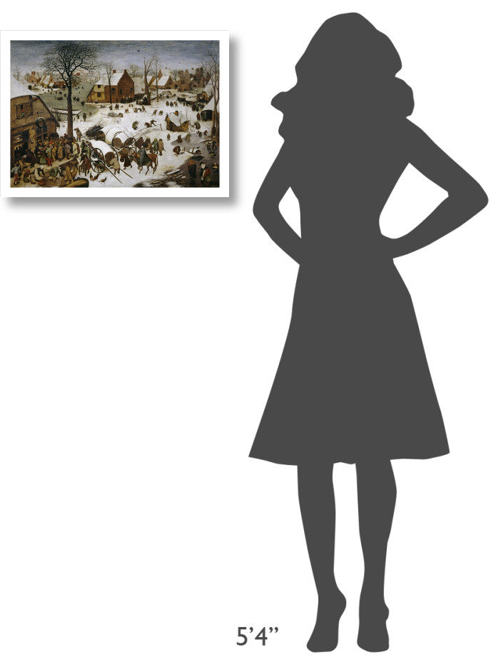 "The Census at Bethlehem" Paper Print by Pieter Bruegel the Elder, 24"x18"