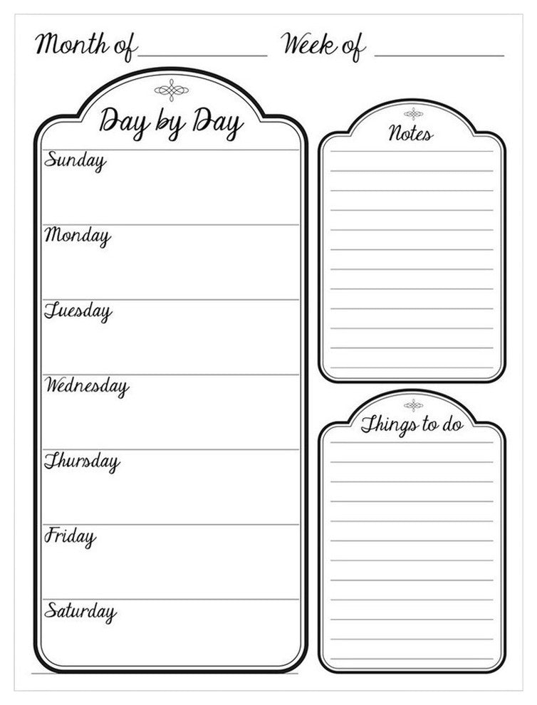 R2H Methods ''Day by Day'' Dry Erase Daily Planner on ArtPlexi