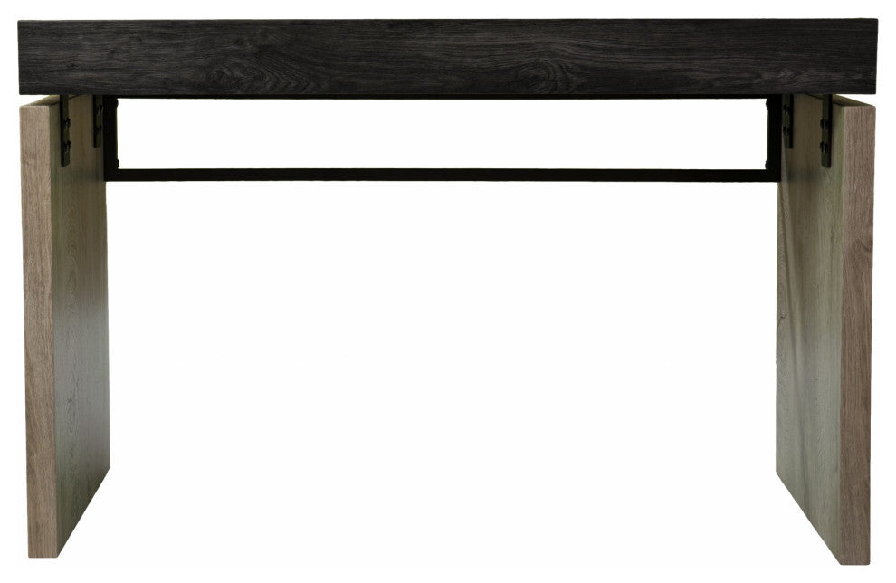 Black Wood and Iron Writing Desk