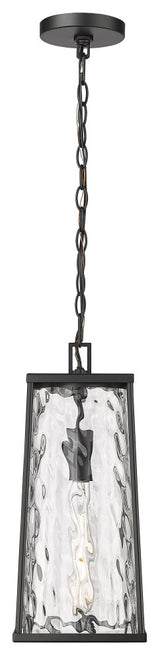 1 Light 7.5" Powder Coated Black Outdoor