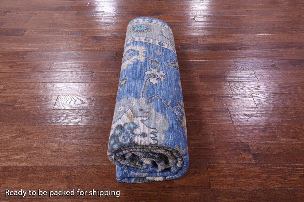 Turkish Oushak Hand-Knotted Wool Rug 8' 0" X 10' 1" - Q13634