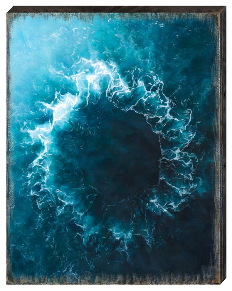 Ocean Art Wooden Wall Art, X-Large 36x24