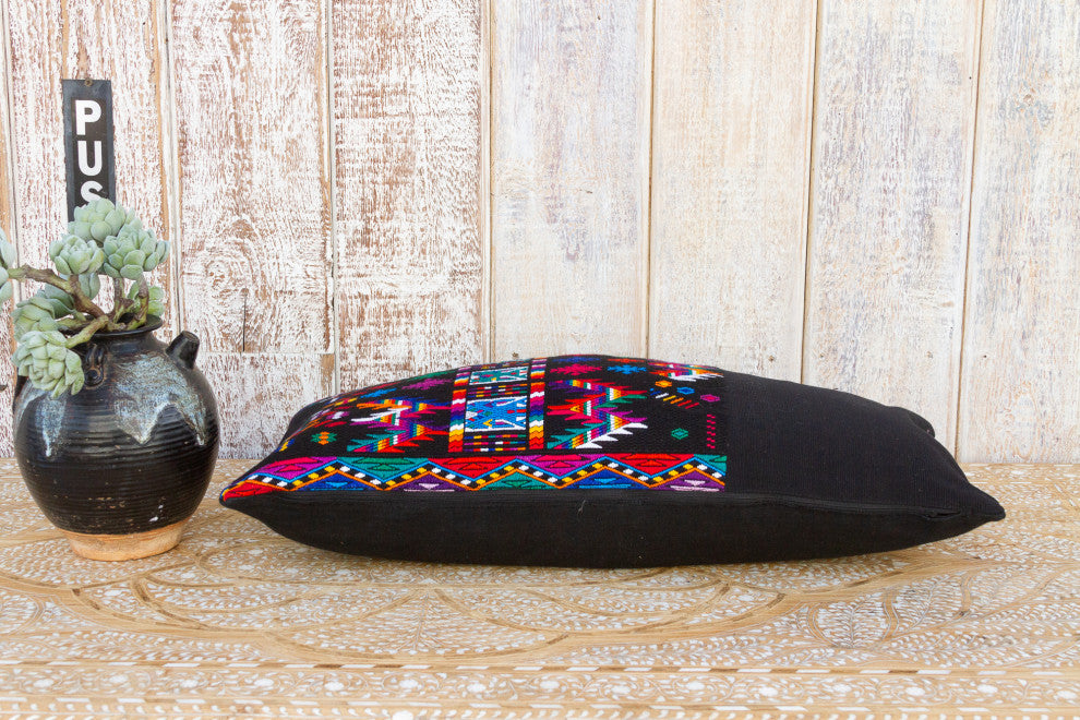 Vintage Mayan Brocade Eztli Pillow