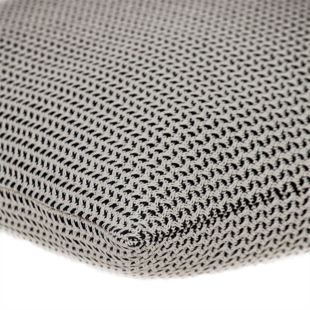 Parkland Collection Willow Transitional Black & Beige Throw Pillow