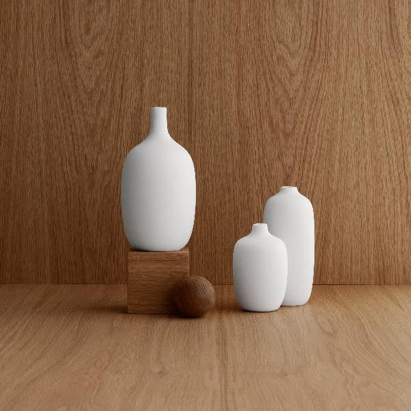 Ceola Vase Ceramic 4X8, White