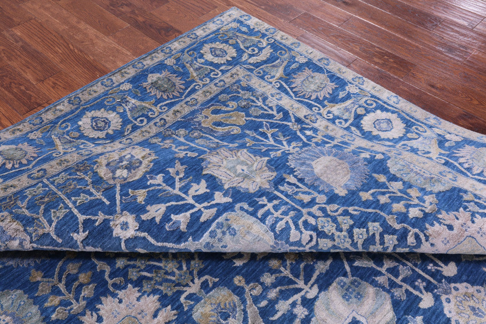 Persian Wool & Silk Hand-Knotted Rug 8' 0" X 10' 6" - Q15974