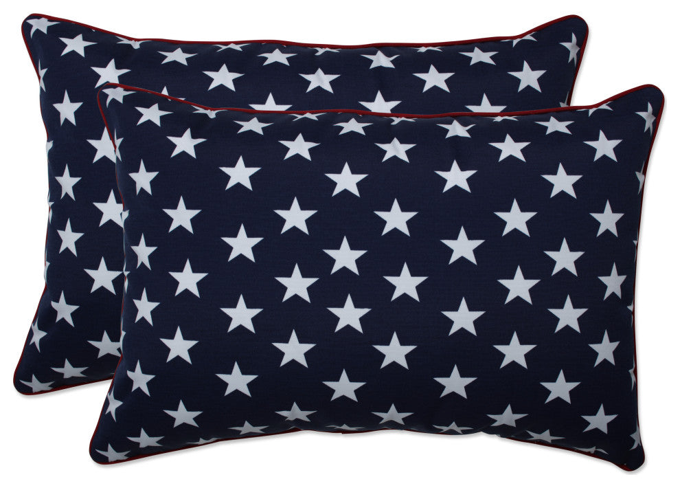 Macey Americana Over-sized Rectangular Throw Pillow, Set of 2