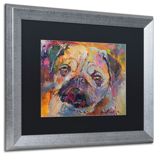 "Art Pug" by Richard Wallich, Matted Framed Art