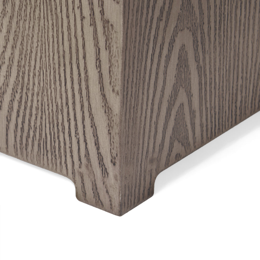 Jasmine Outdoor Metal Tank Holder Side Table, Brown Wood Pattern