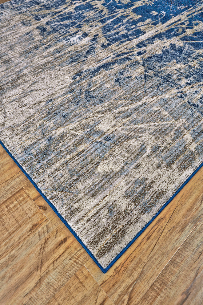 Weave & Wander Carini Rug, Atlantic, 10'2"x13'9"