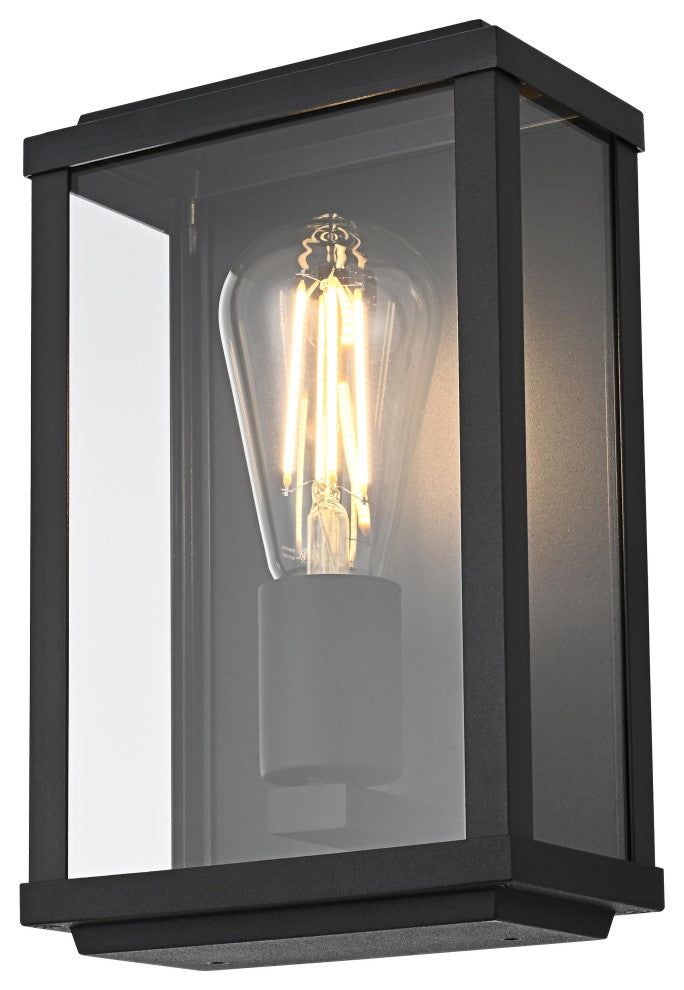 Home Living 6" Outdoor Wall Sconce, Black
