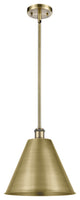 Ballston Cone Pendant, Antique Brass