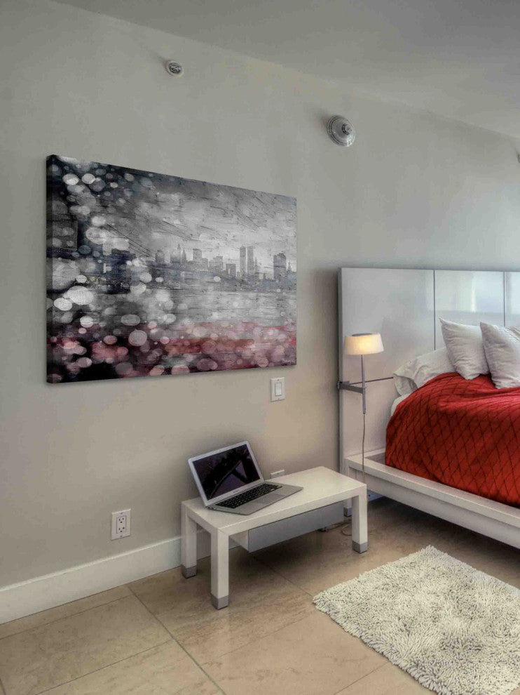 "NYC Storm" Print on Canvas, 24"x16"