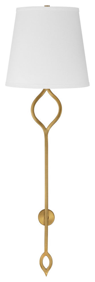 Roxbury 2-Light Wall Sconce, Warm Brass