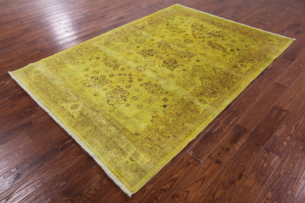 6' 2" X 8' 9" Hand-Knotted Full Pile Overdyed Rug - WR1316