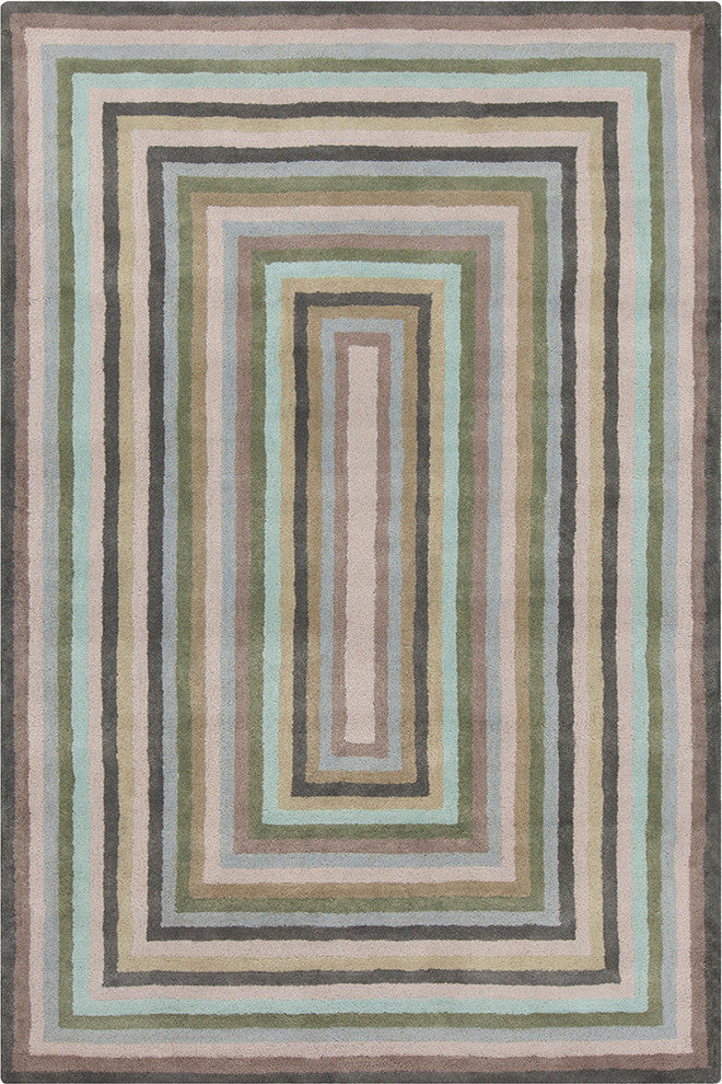Allie Geometric Contemporary Area Rug, 8'x10'