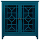 Wood Double Door Accent Cabinet with Adjustable Shelf, Teal, 35'' X 16''