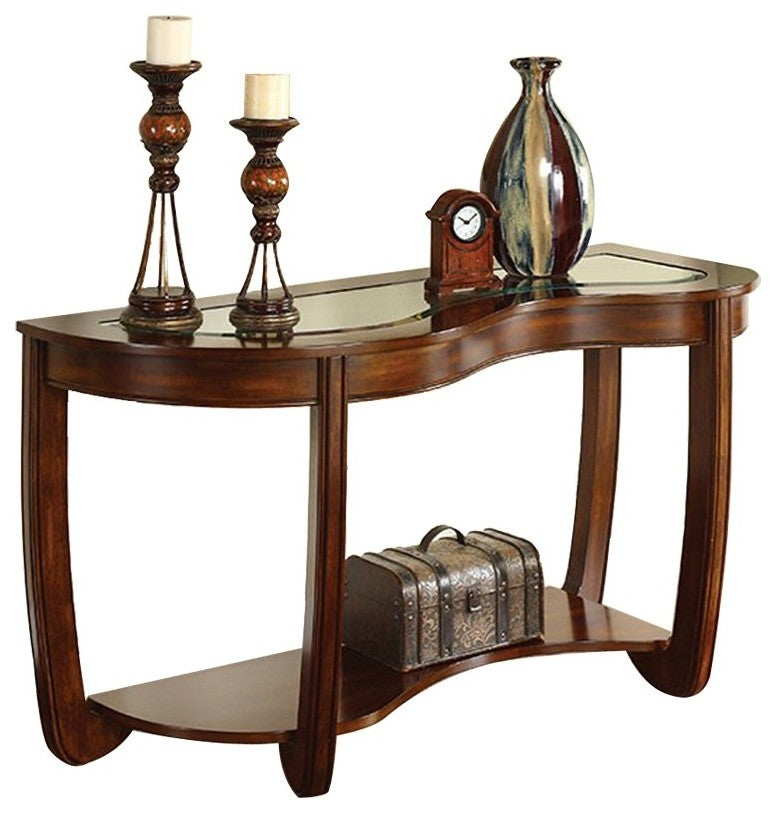 Benzara BM122997 Crystal Falls Transitional Style Sofa Table