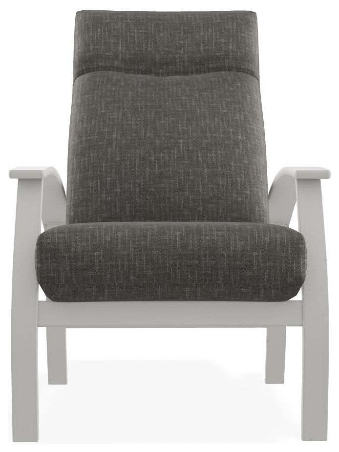 Belle Isle Cushion Outdoor Adjustable Back Chair, Hither Pewter/Snow