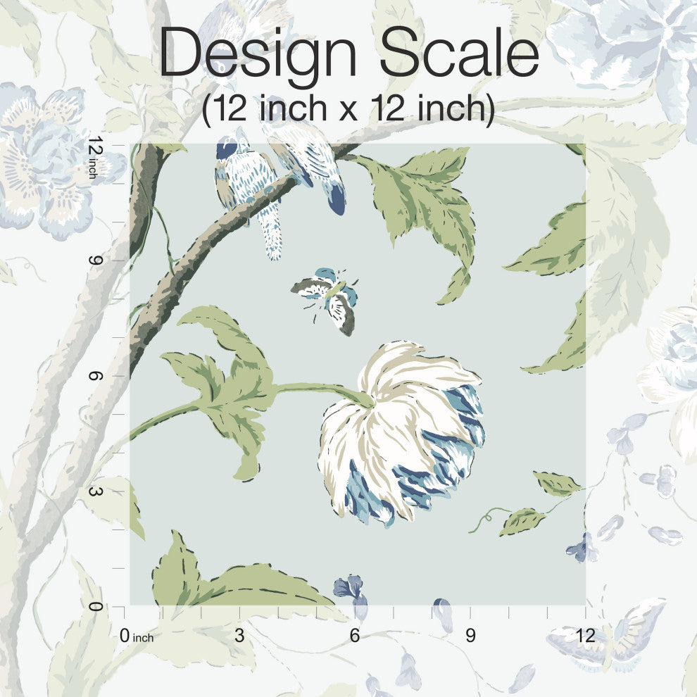 Teahouse Floral Wallpaper