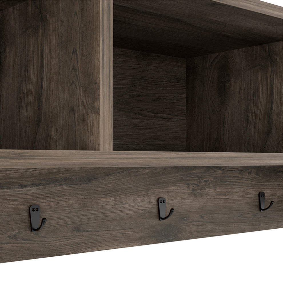 Holbrook Modern Wall Mounted Coat Rack by RST Brands, Light Acorn