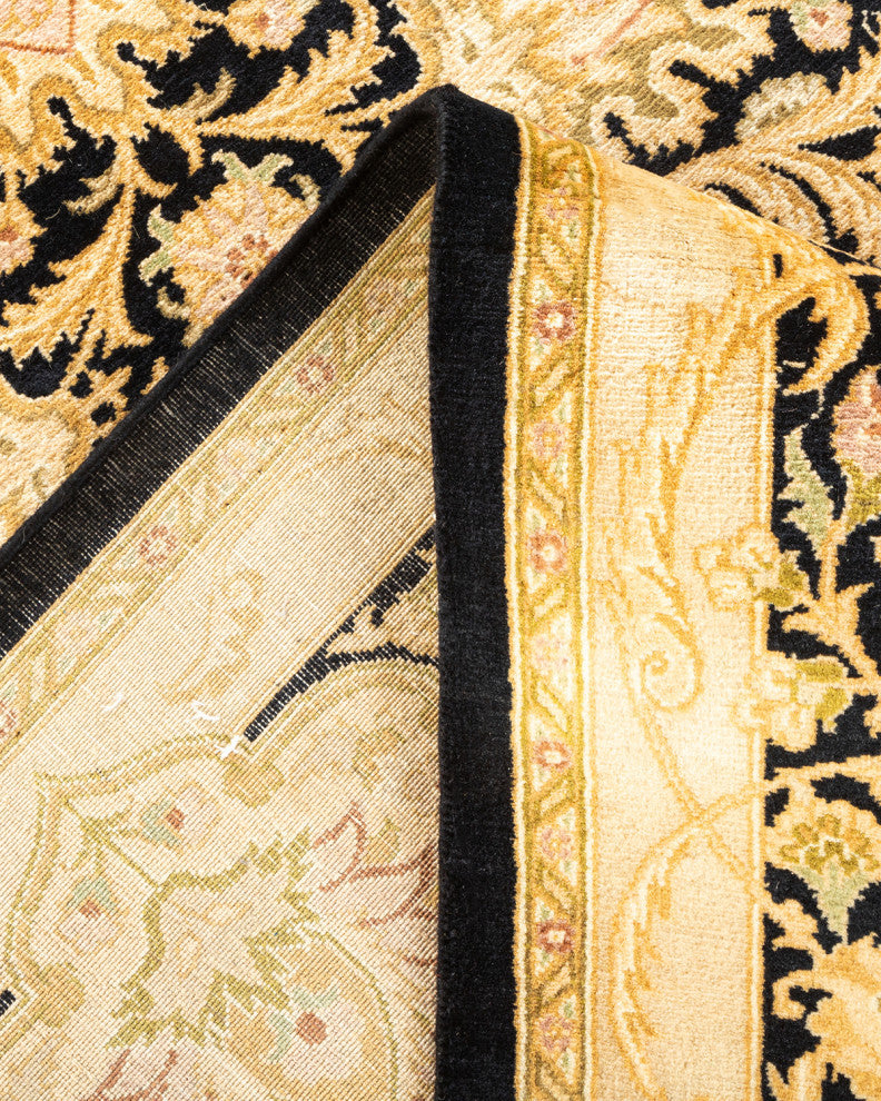 Mogul, One-of-a-Kind Hand-Knotted Area Rug Black, 8'1"x10'0"