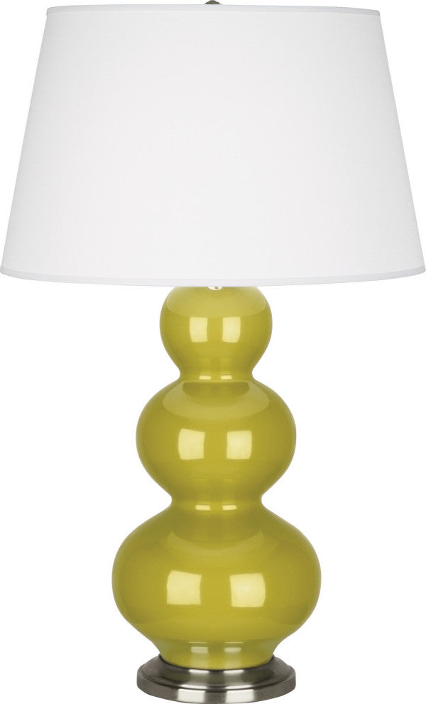 Robert Abbey RA-CI42X 1-Light Table Lamp, Triple Gourd