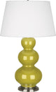 Robert Abbey RA-CI42X 1-Light Table Lamp, Triple Gourd