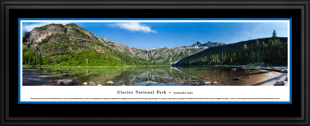 Glacier National Park - Avalanche Lake - Deluxe Frame