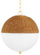 Summer 1-Light Large Pendant Aged Brass