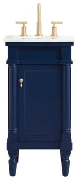 Lewis 18.5" Single Bathroom Vanity, Blue