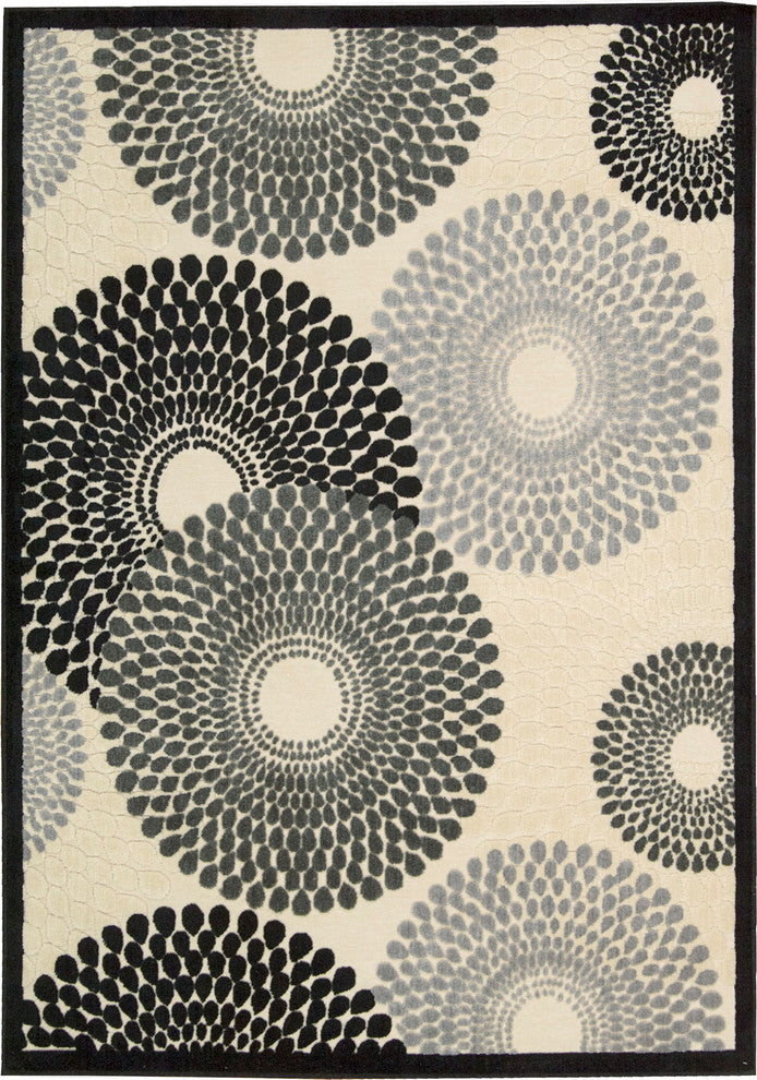 Nourison GRAPHIC ILLUSIONS 118 PARCHMENT RUG