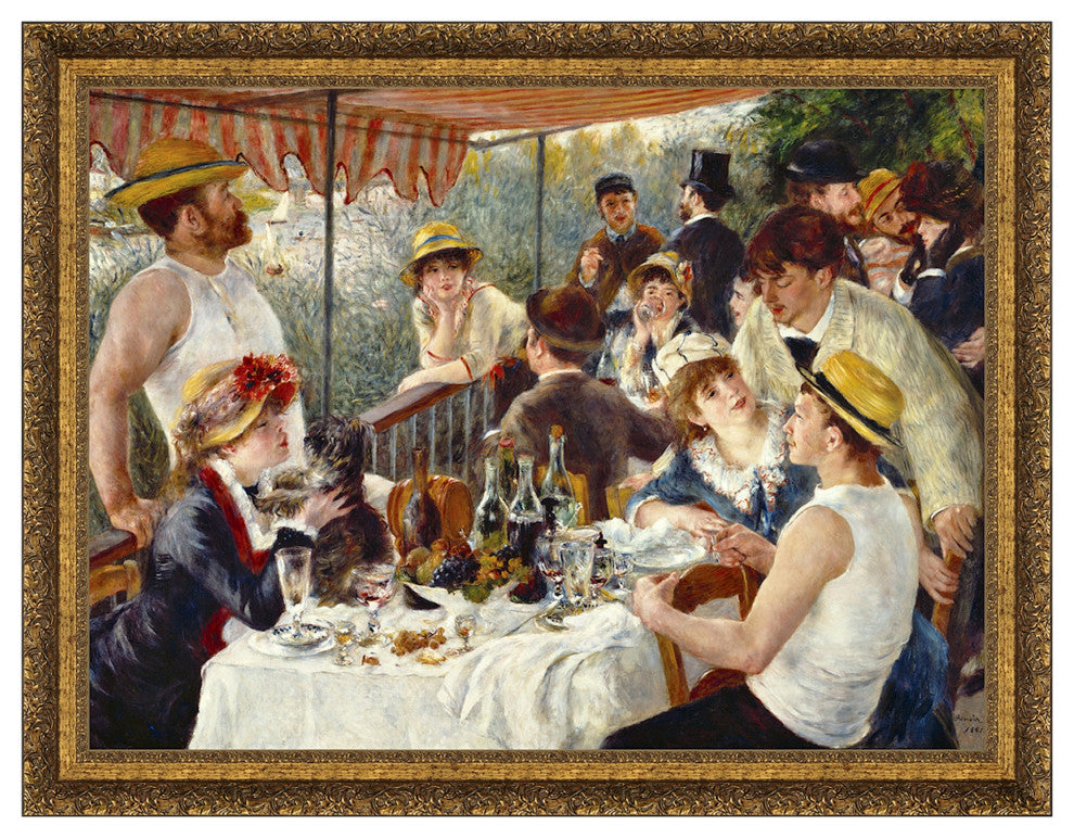 "Luncheon of the Boating Party 1881" Stretched Canvas Replica, 49"x38"