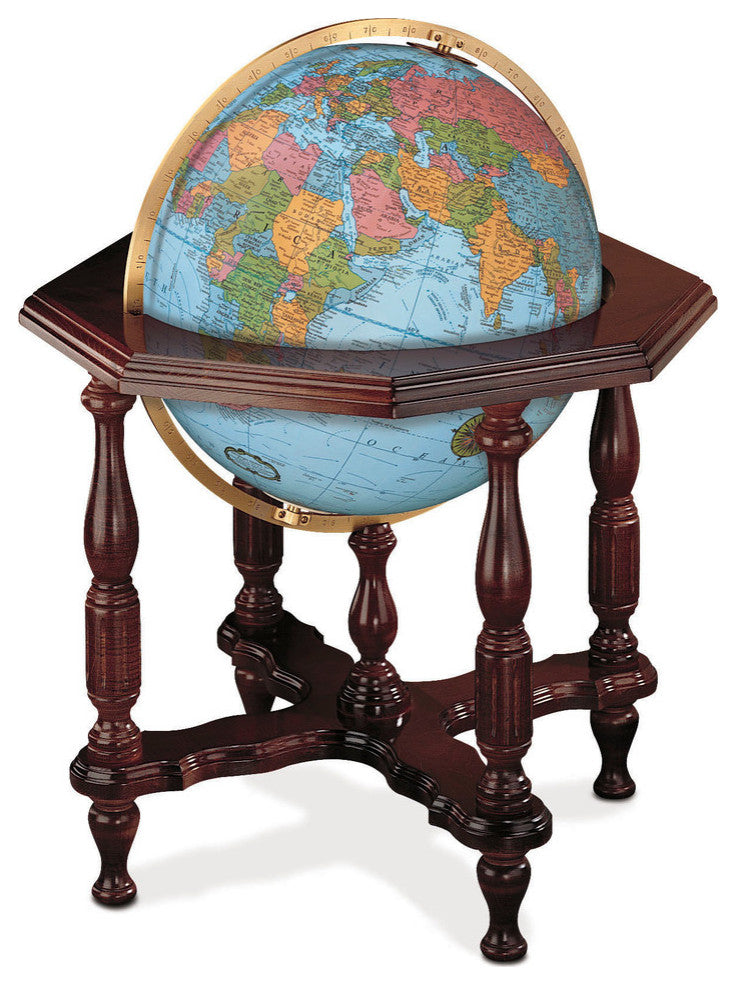 Statesman Globe 20" Blue Illuminated