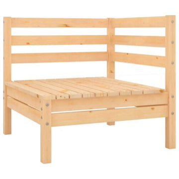 vidaXL Patio Furniture Outdoor Conversation Sectional Sofa Solid Wood Pine
