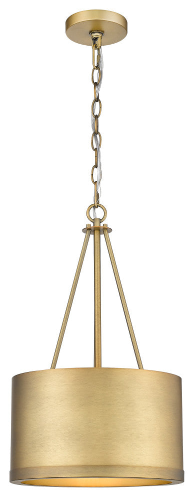 Innovations 383-1S-BB-M383-12-BB-LED 1-Light Mini Pendant, Brushed Brass