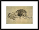 "Lion" Framed Digital Print by Rembrandt Van Rijn, 24"x18"