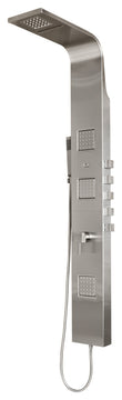 Pulse 1034 Waimea Shower Column - Matte Stainless Steel With Brushed Fixtures