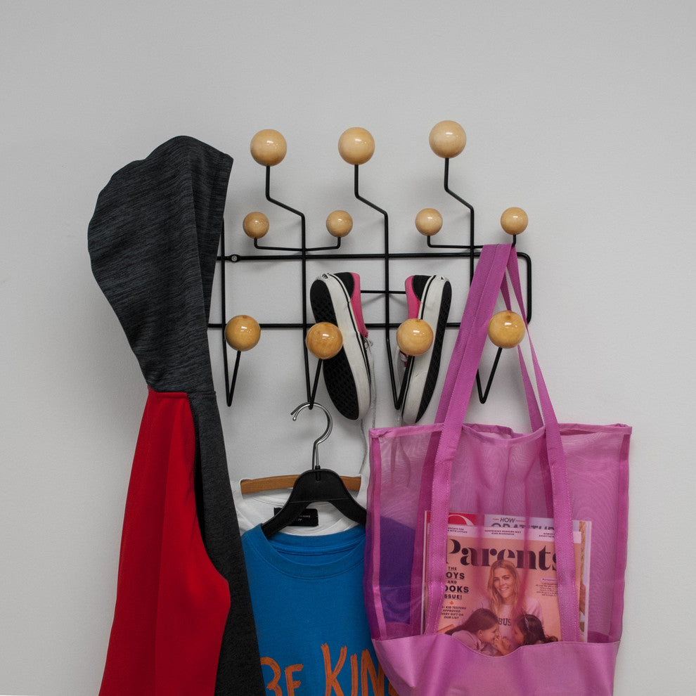 Modmade Bubble Wall Mounted Coat Rack, Natural