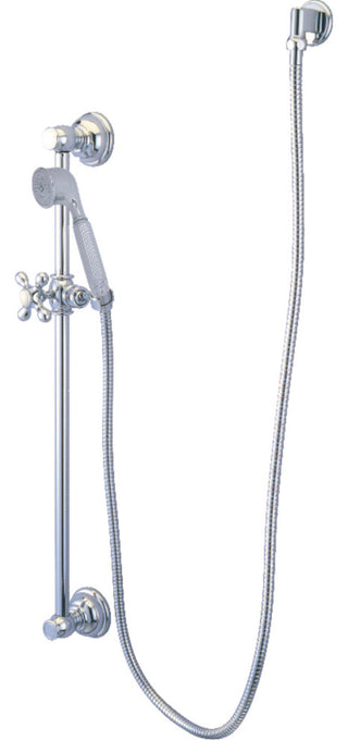 Kingston Brass Shower Combo, Polished Chrome