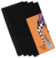 Fly Away Witch 19" Orange Halloween Print Napkin, Set of 4
