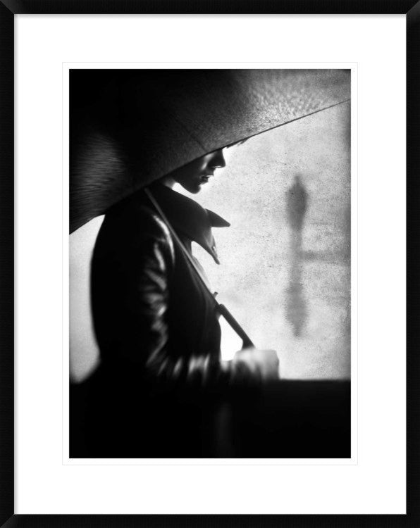 "Rain Please Tell Him" Framed Digital Print by Sebastian Kisworo, 23"x30"