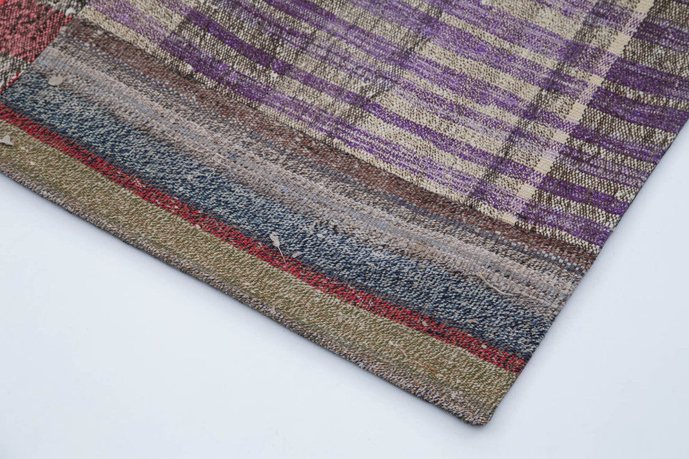 Rug N Carpet - Handmade Oriental 6' 9'' x 10' 0'' Vintage Patchwork Kilim Rug