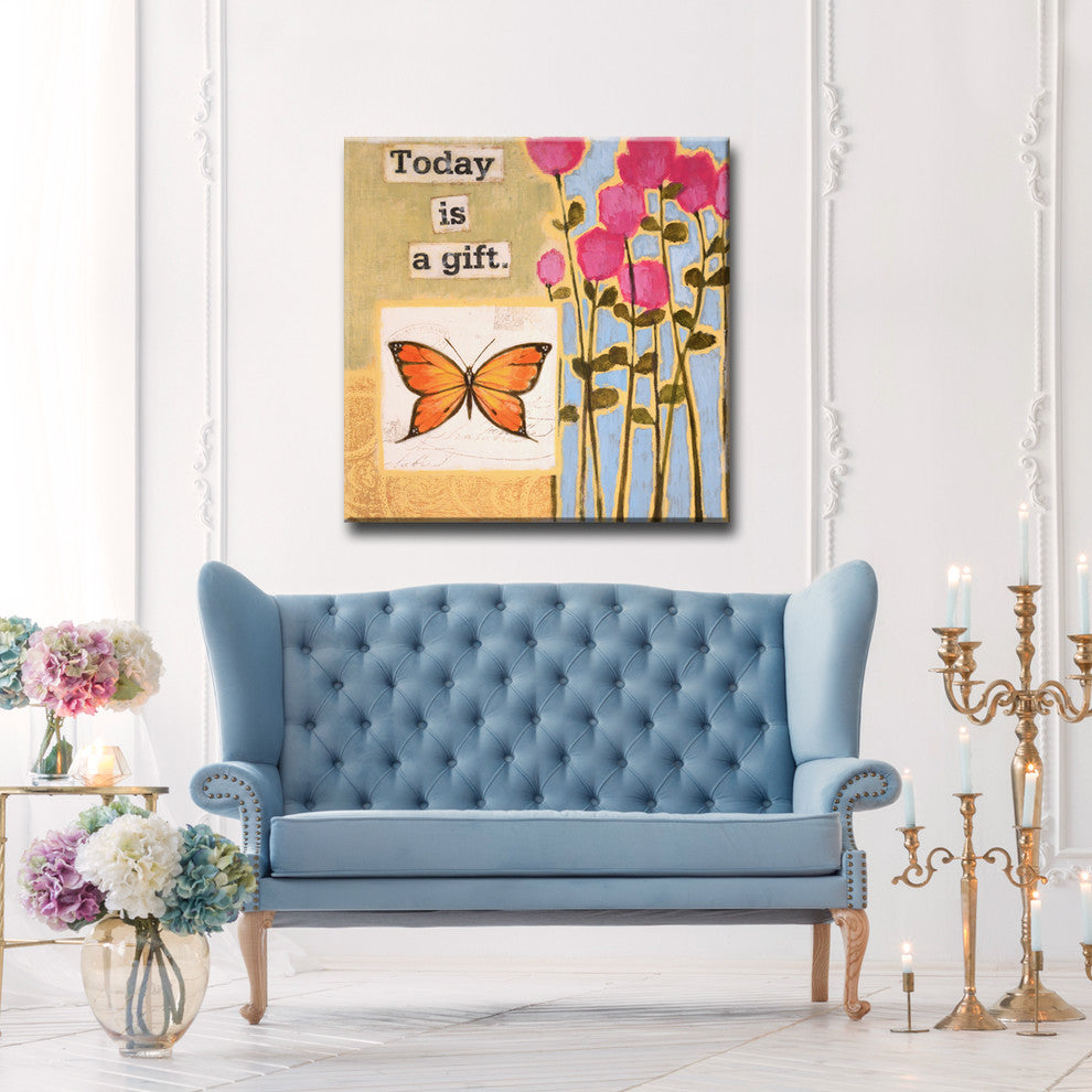 Canvas Art ''Happy Thoughts I'' by Hope Hansen, 16"x16"